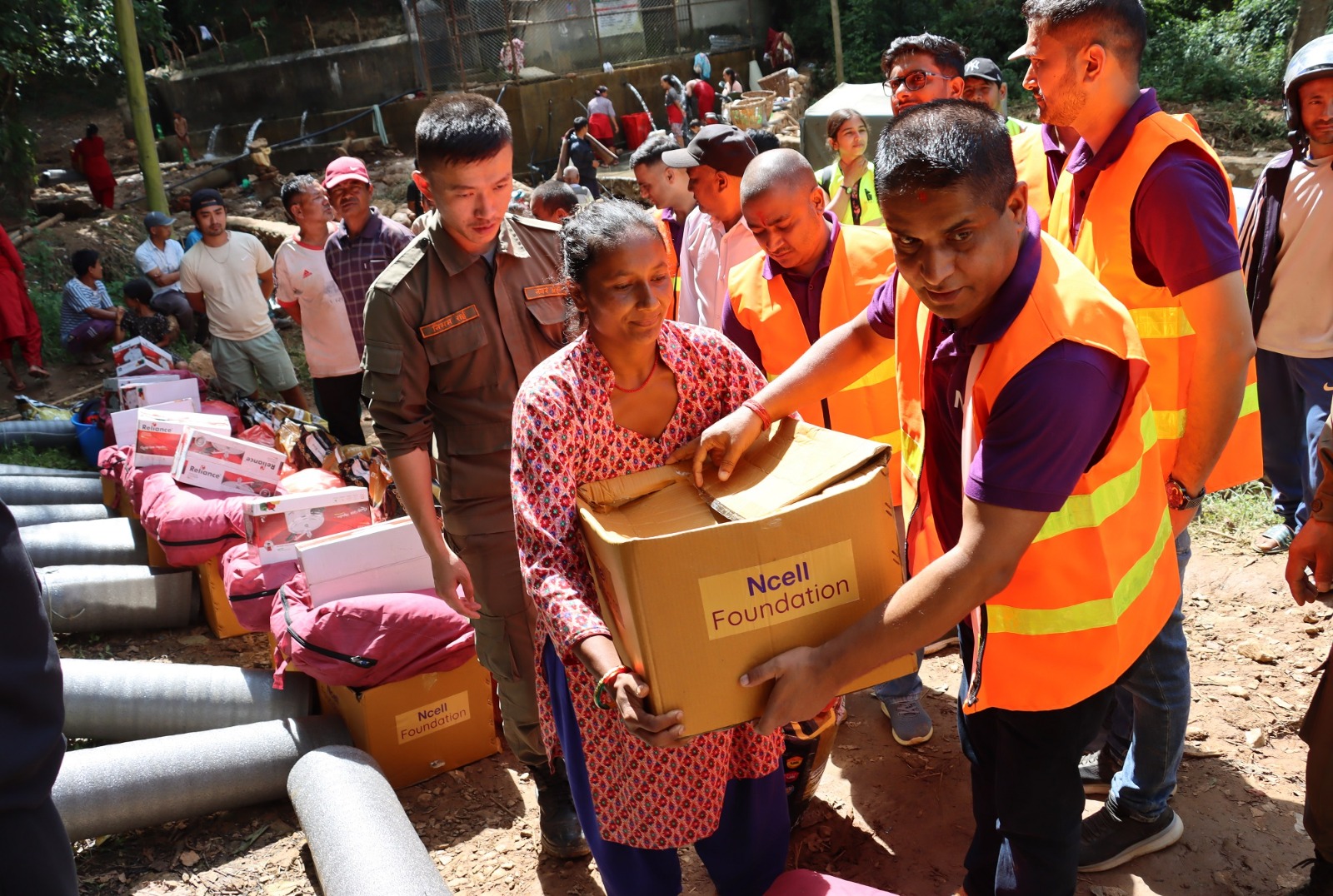 Ncell Foundation extends support to flood & landslide victims in Godavari Municipality