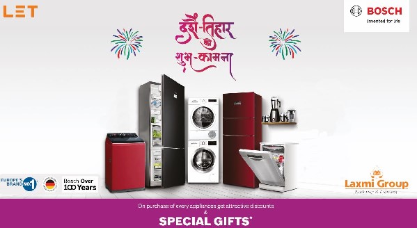 LET launches “Double Dhamaka” festive offer with up to 30% off on Bosch Home appliances