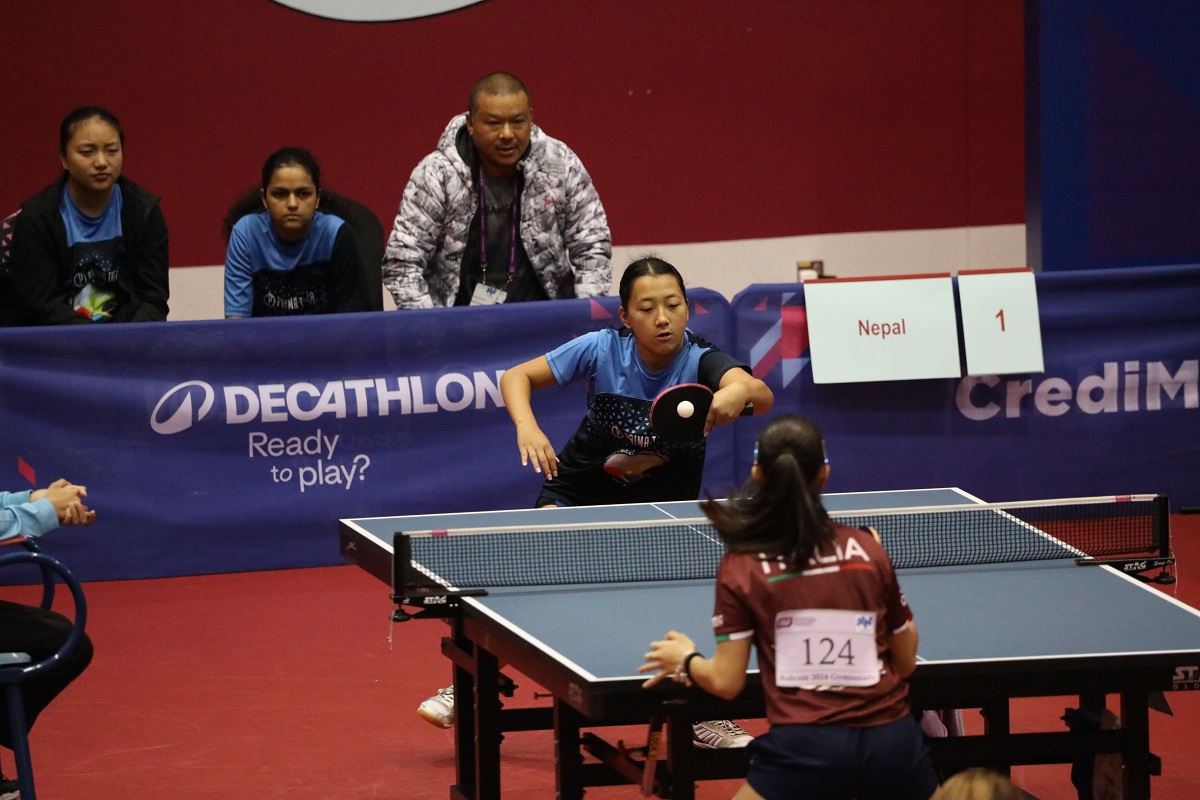 Nepal defeats Saudi Arabia in Table Tennis