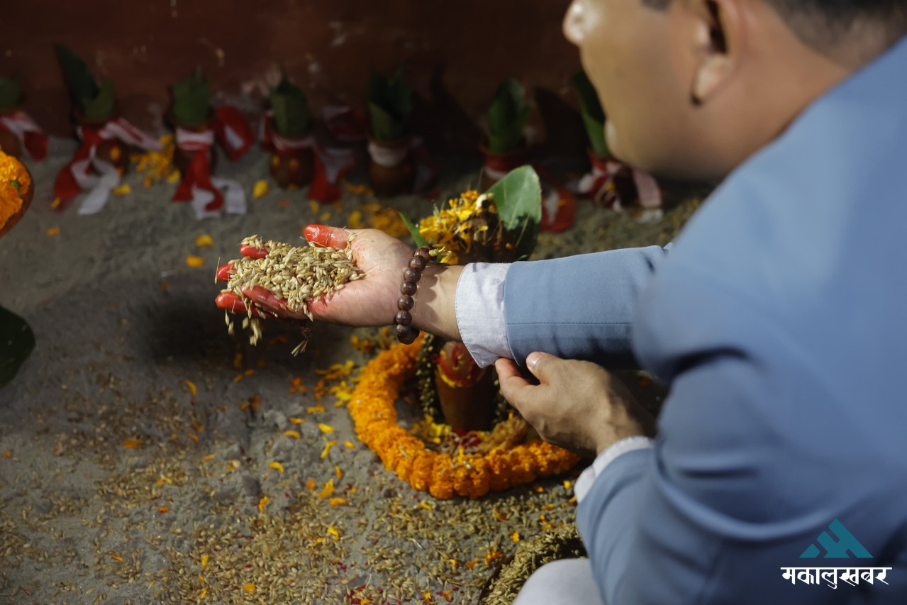 Day one of Dashain: Worship of Shailaputri & Jamara preparation begins (photos)