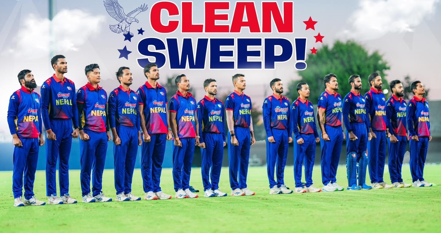 Nepal achieves series clean sweep against the United States