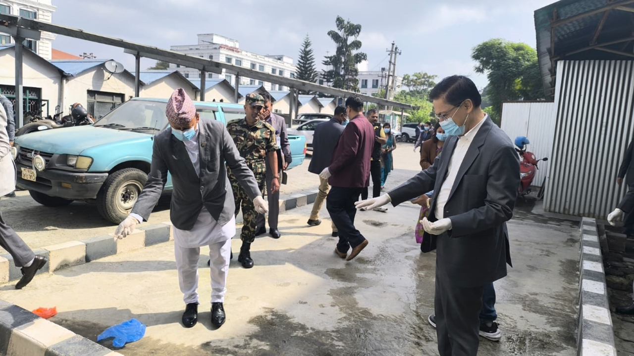 Minister Khadka participates in clean-up campaign