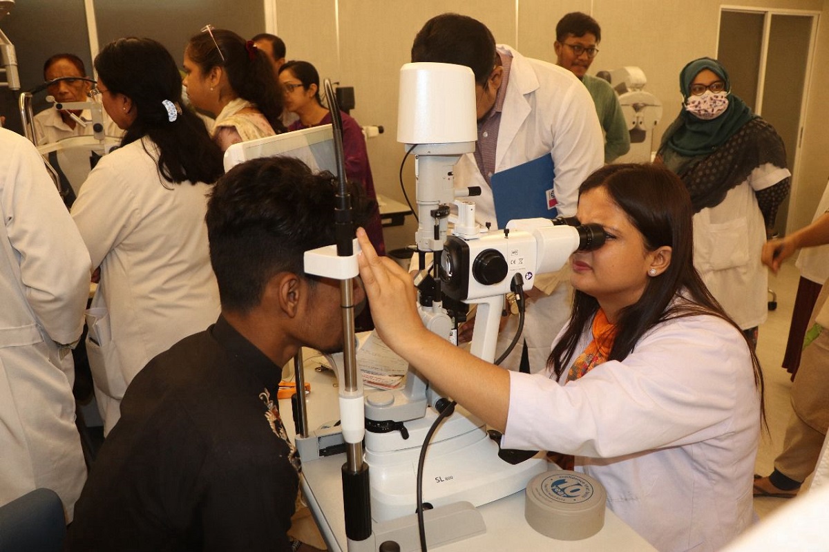 Two Nepali ophthalmologists rendering services in Bangladesh