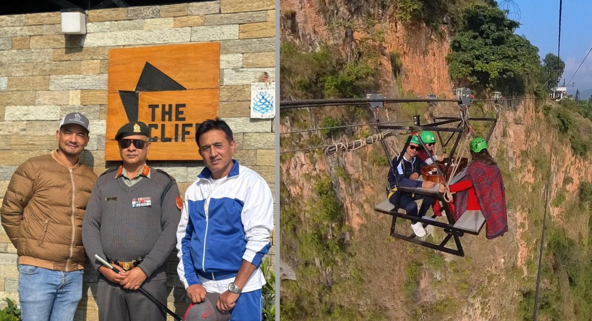 APF Chief Aryal enjoyed breakfast at Sky Cafe