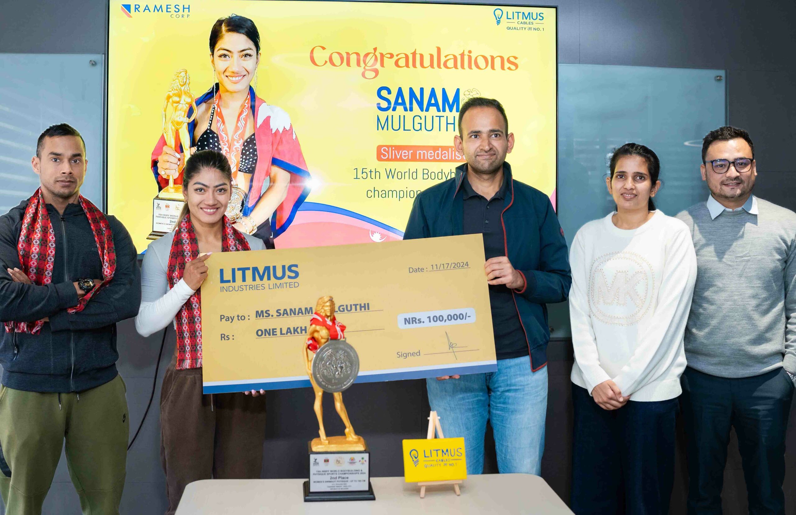 Litmus Cables collaborates with celebrated athlete & fitness icon Sanam Mulguthi