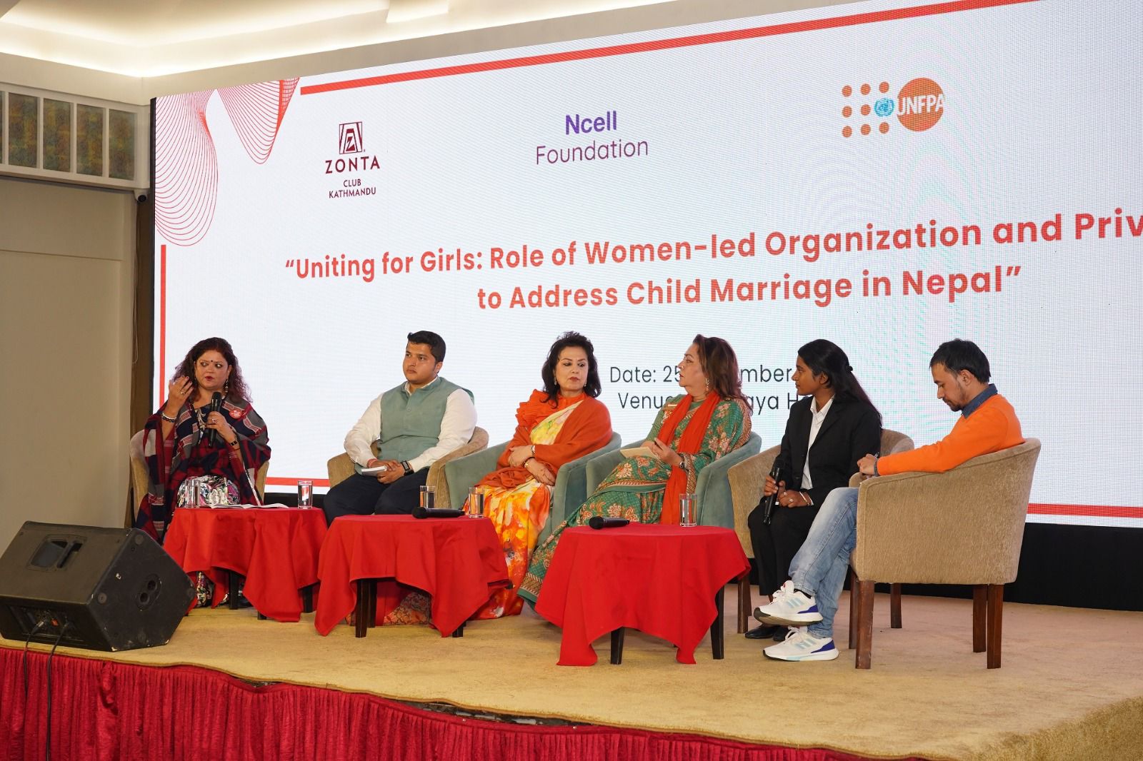 ZONTA, NCELL, UNFPA & UNICEF Nepal launch 16 days against GBV