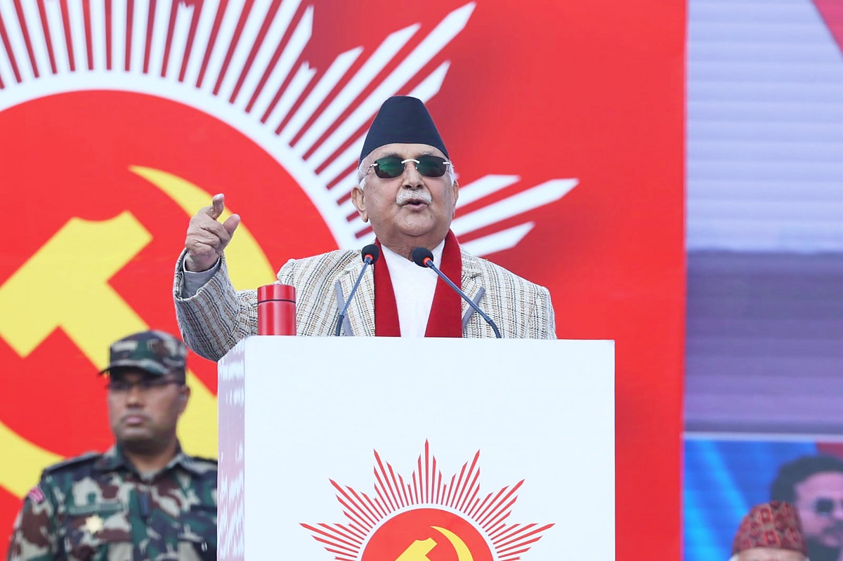 PM Oli asserts govt will last until 2084 election