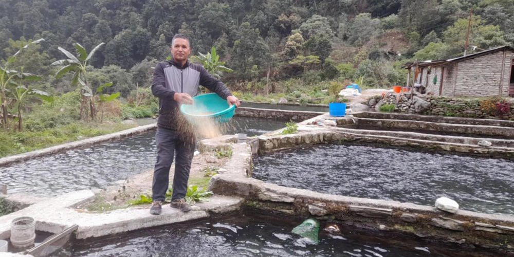 Retired policeman earns handsome income from Rainbow Trout Trade