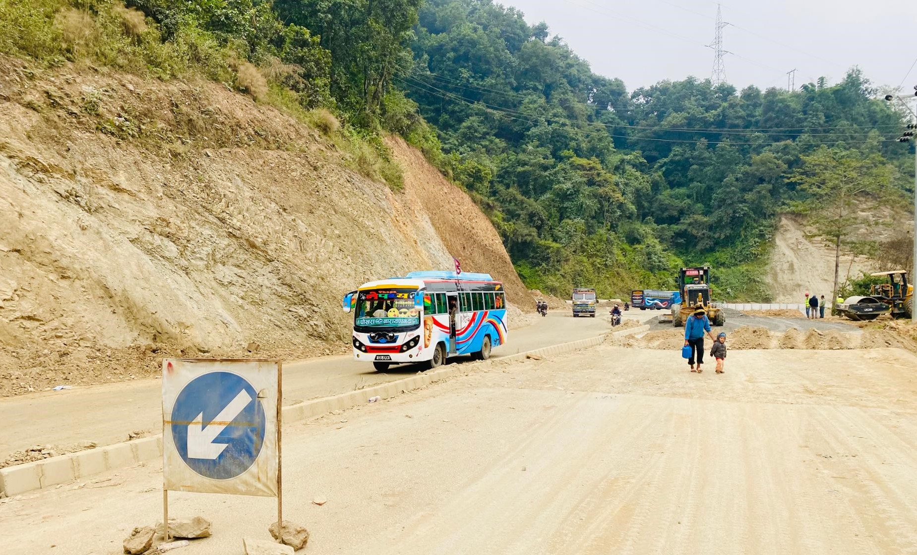 One more step to complete the western section of Pokhara-Muglin road