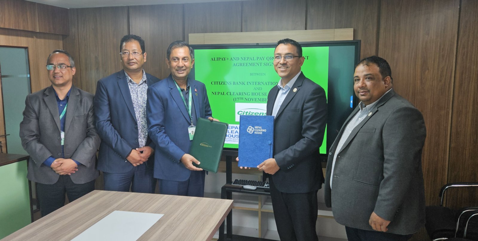 Citizens Bank International & NCHL signed agreement to enable cross border NEPALPAY QR payments from Alipay+