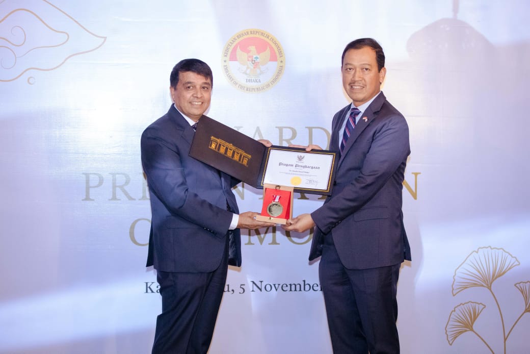 President Dhakal Awarded from Indonesian Government