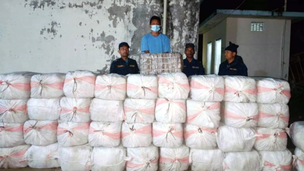 Man arrested with 17 quintals of cannabis in Saptari