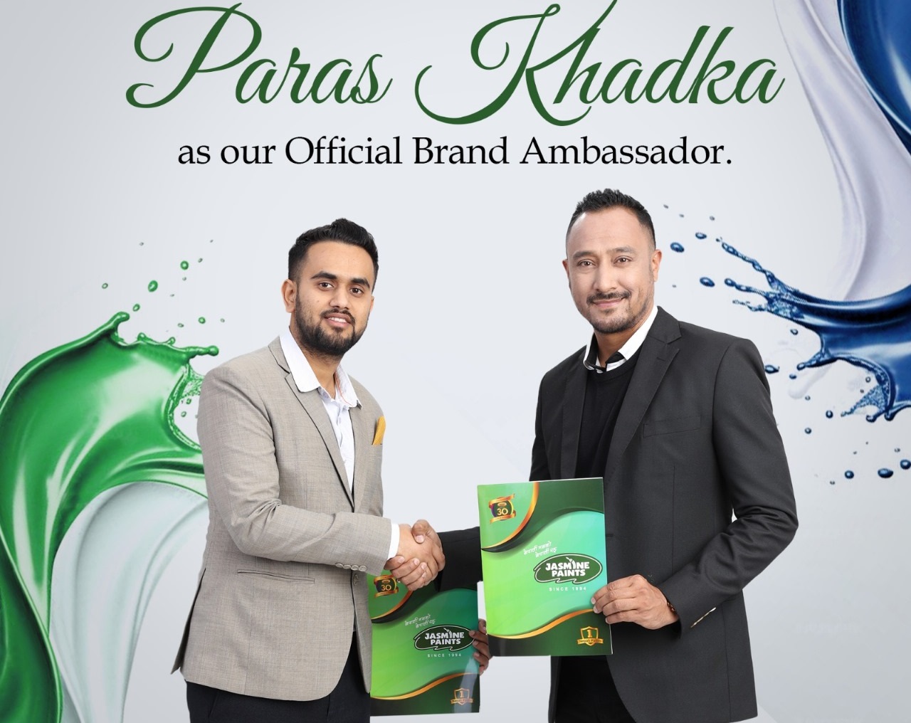 Jasmine Paints appoints Paras Khadka as brand ambassador