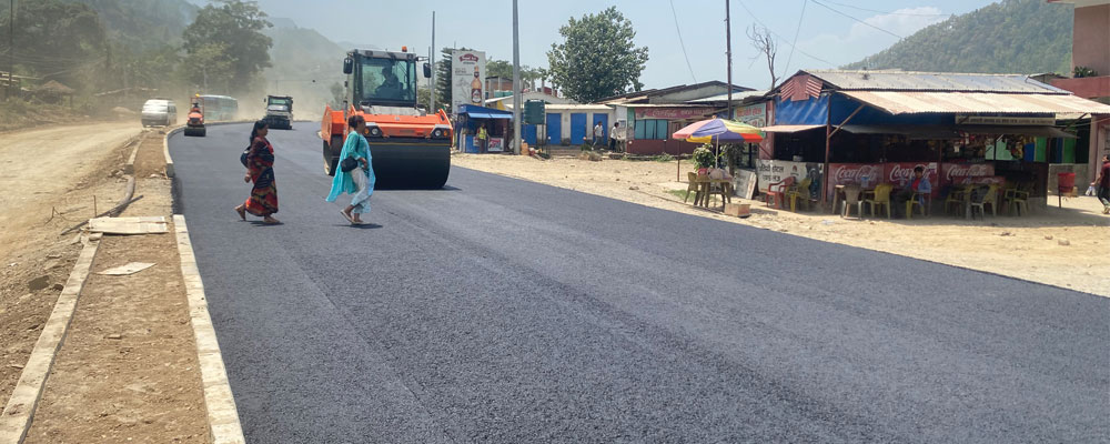 One more step to complete the western section of Pokhara-Muglin road