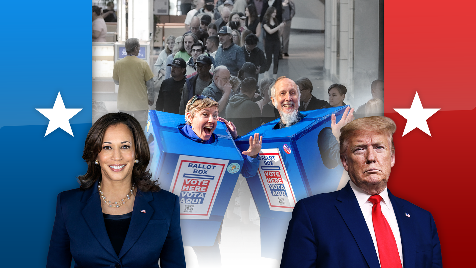 Trump leads in swing state, Harris postpones address