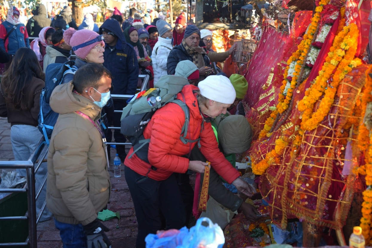 Foreign tourist arrivals at Pathibhara Temple soars