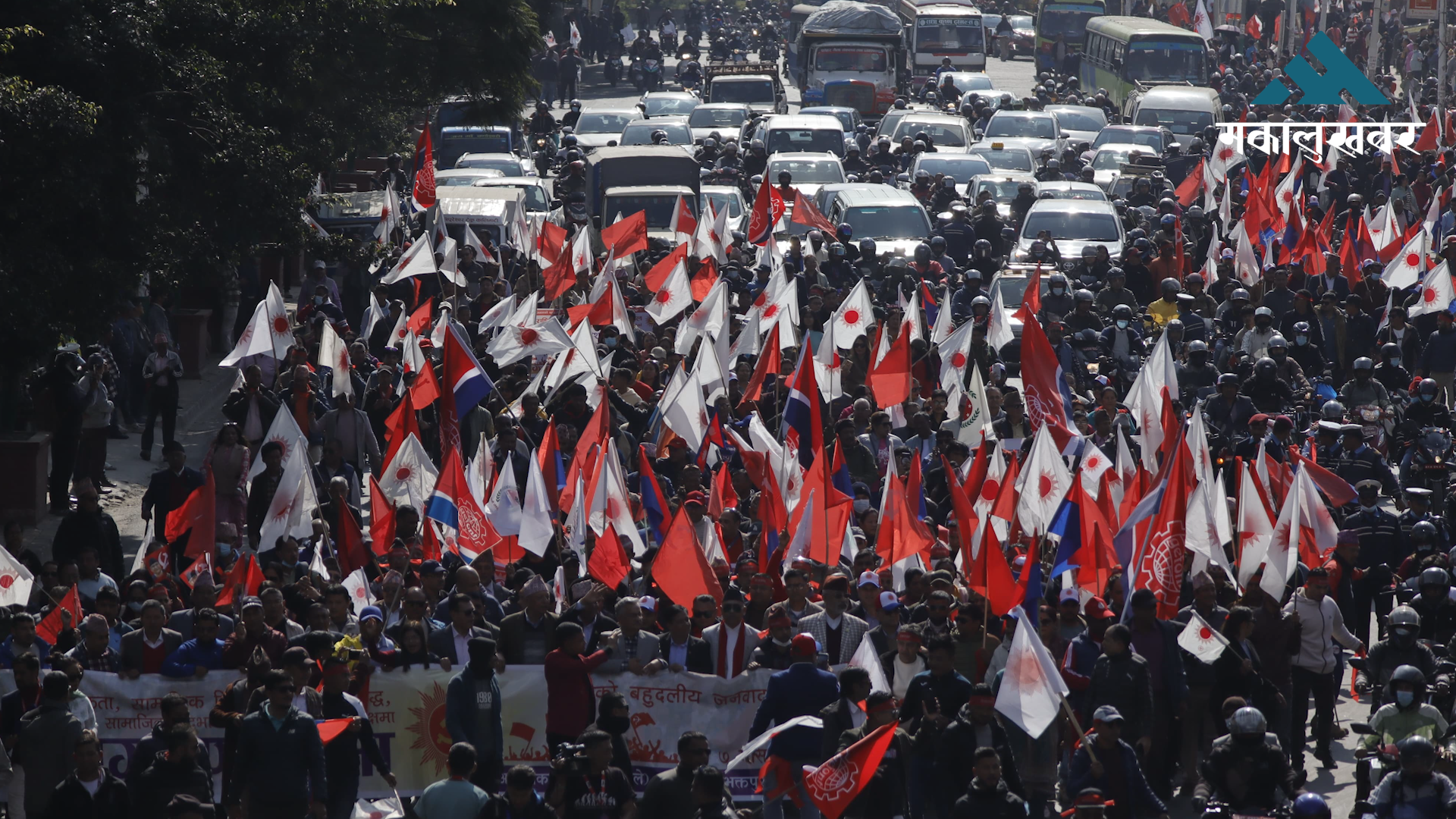 UML’s show of strength in Kathmandu (photos)