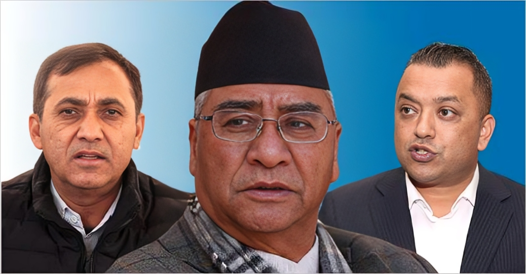 Deuba holds discussion with two general secretaries at Budhanilkantha