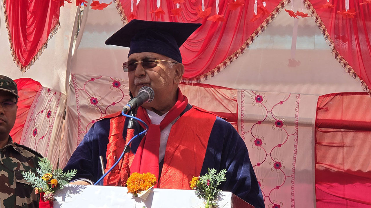 PM Oli attends first graduation ceremony of Karnali Health Science Institute