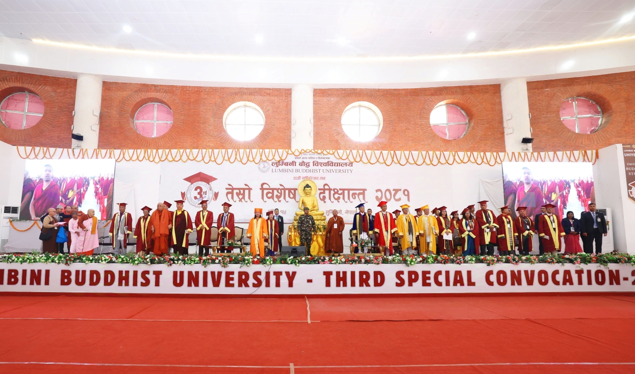 Lumbini Buddhist University convocation: 289 students graduated