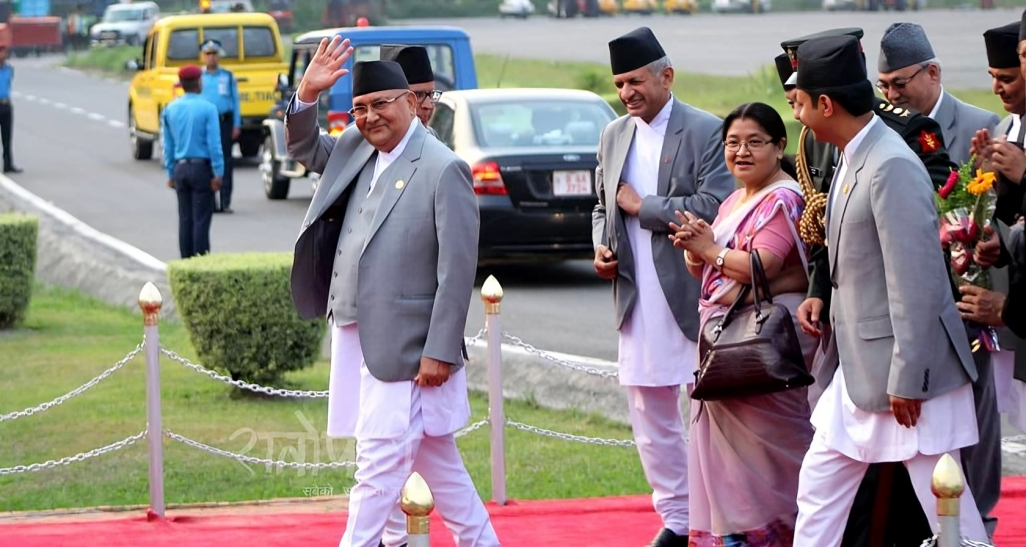 PM Oli leads 40-member delegation to China with business leaders