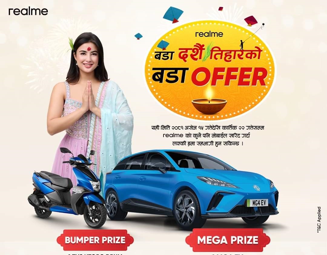 realme to announce bumper & mega prize winners of the ‘Mega Dashain-Tihar, Mega Offer’ campaign