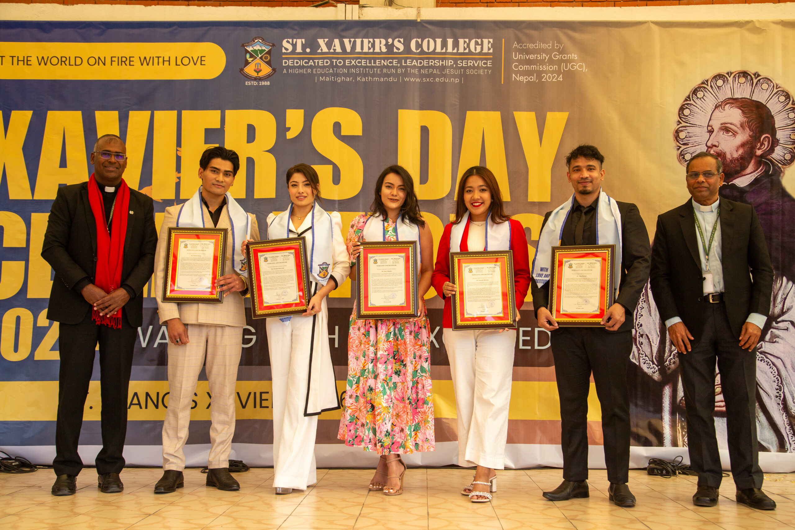 St. Xavier’s College honors alumni Miss Nepal and Mr. Nepal