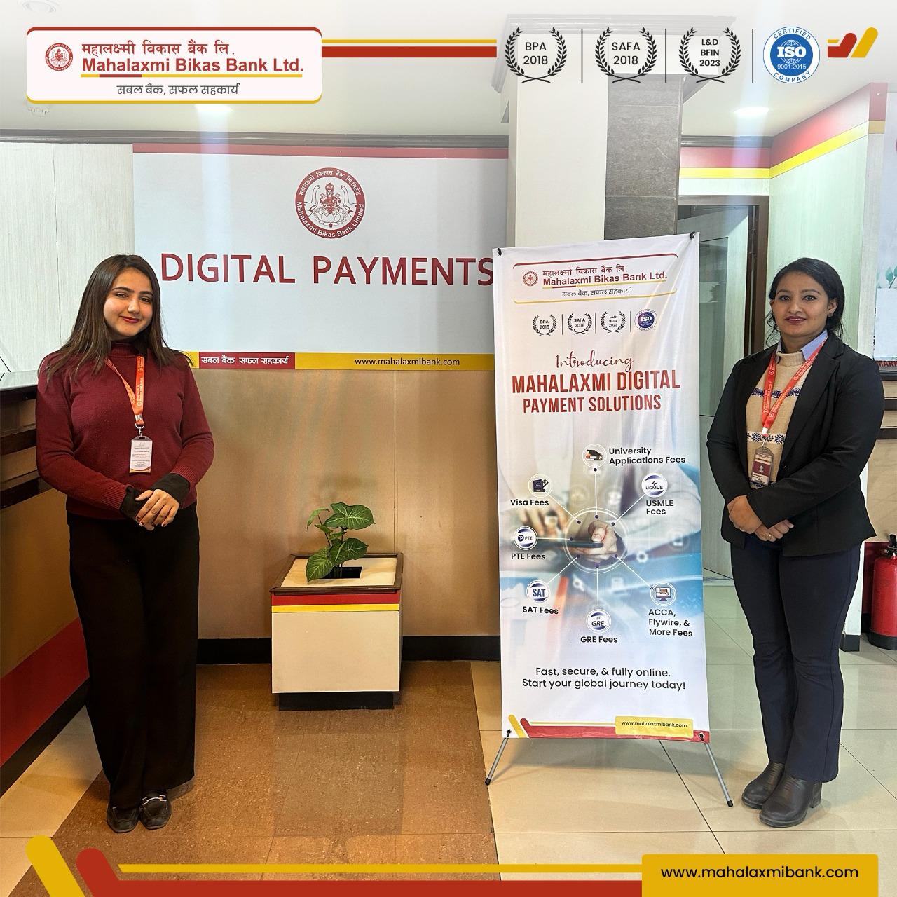 Mahalaxmi Bikas Bank inaugurates Digital Payment Center at Durbar Marg branch