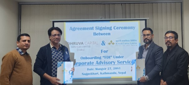 Kumari Capital & Dhruva Capital sign MoU to boost foreign investment in Nepal