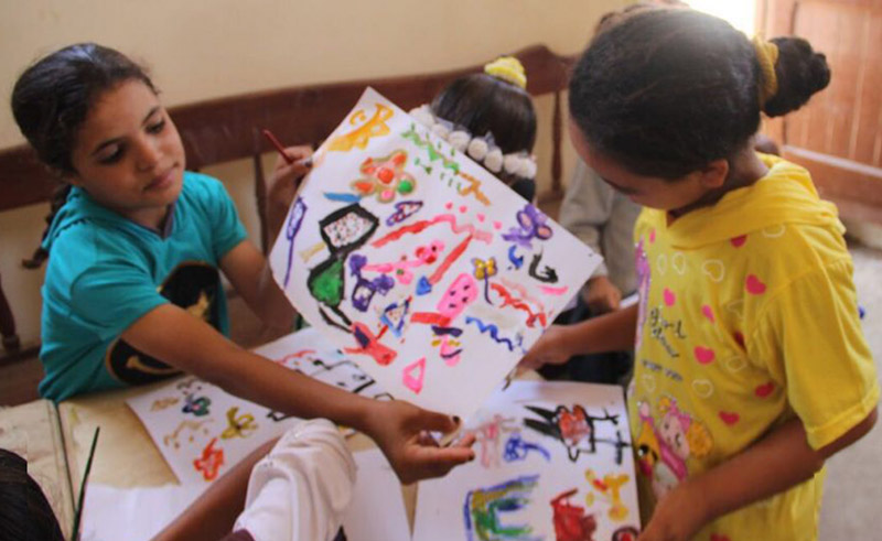 School level art competition in Cairo