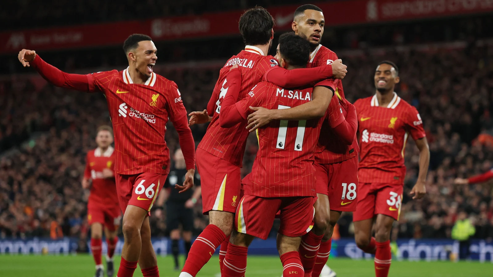 Liverpool strengthens top spot with 2-0 win over Manchester City