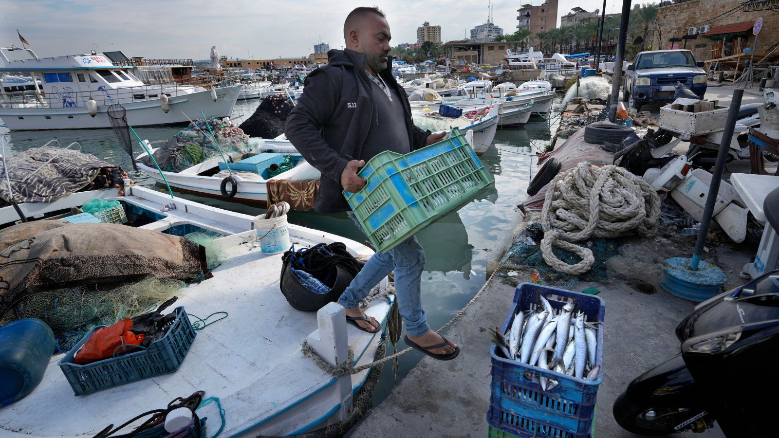 Lebanese fishermen hope ceasefire brings normal life