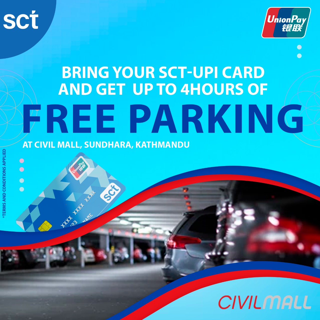 SCT launches free parking service for UPI cardholders at Civil Mall