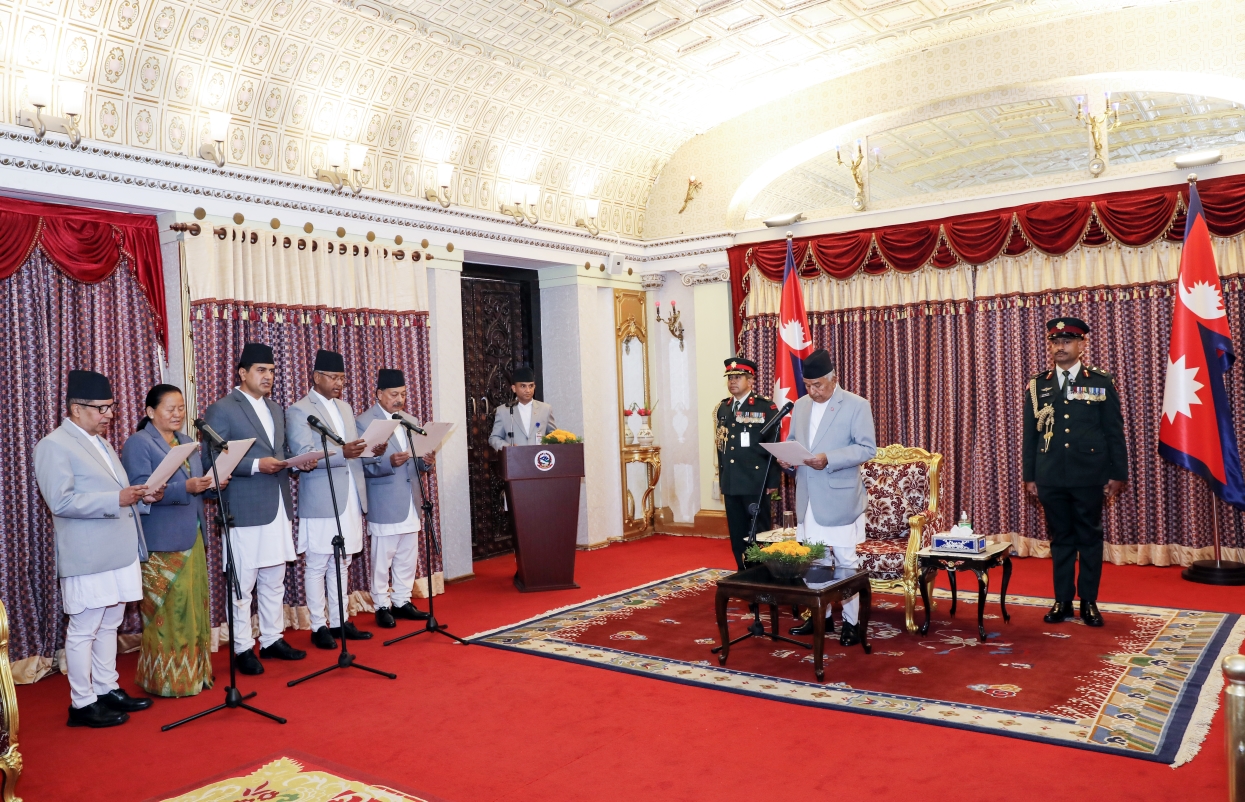 Five ambassadors take oath before President