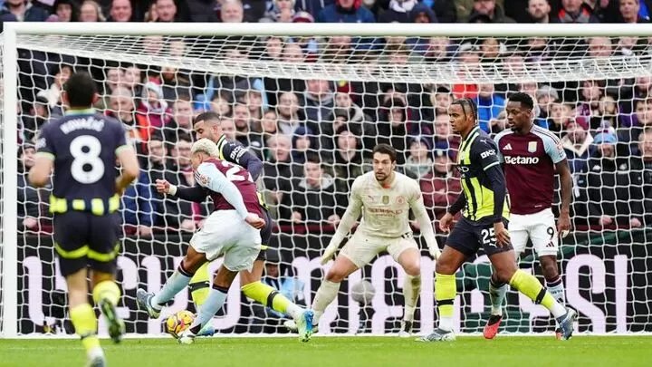 Aston Villa defeats Manchester City 2-1, champions’ poor form continues