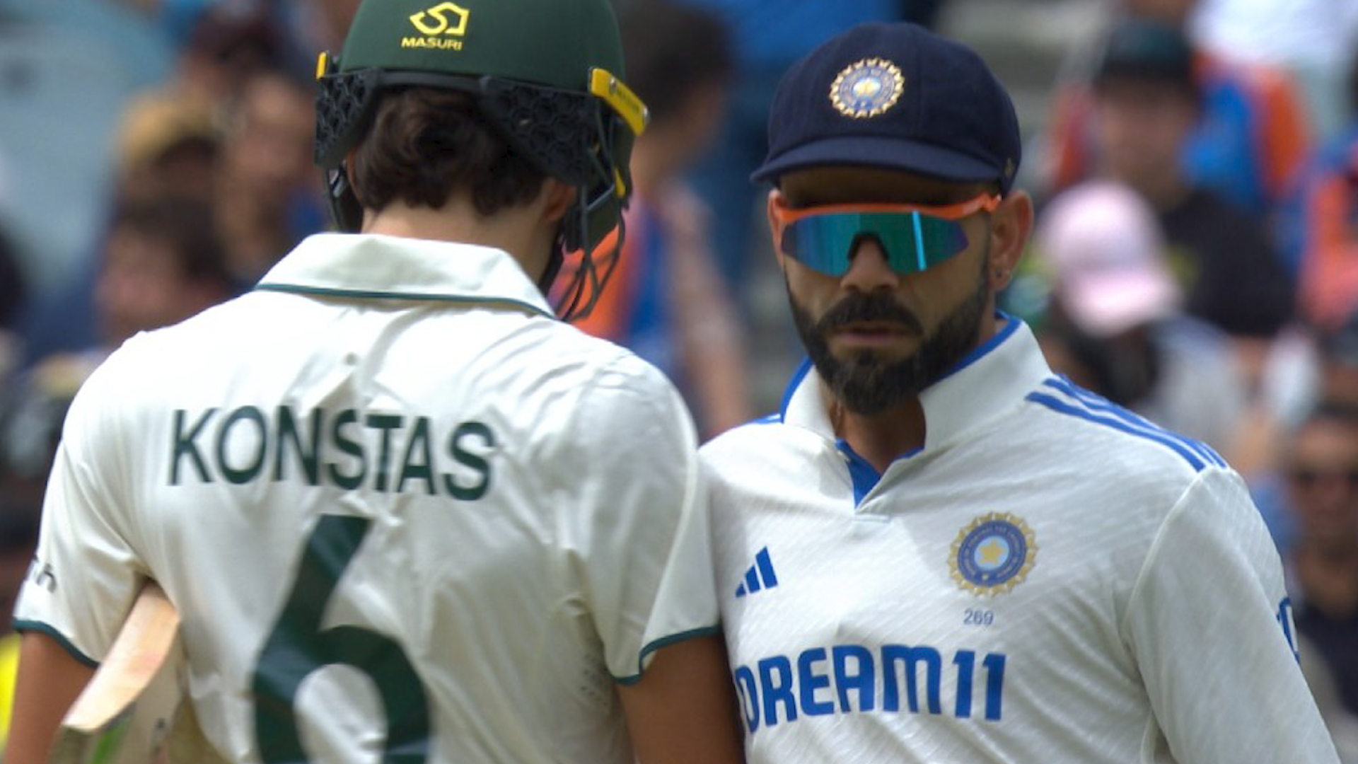 Controversy erupts between Virat Kohli & Sam Konstas in Boxing Day Test