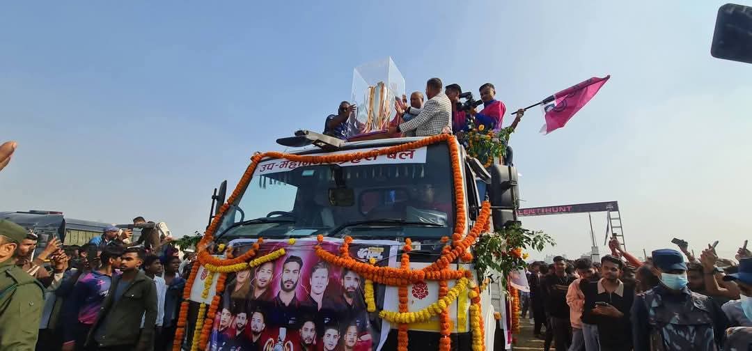 Janakpur Bolts celebrate NPL victory with ‘Trophy Parade’ in Janakpur