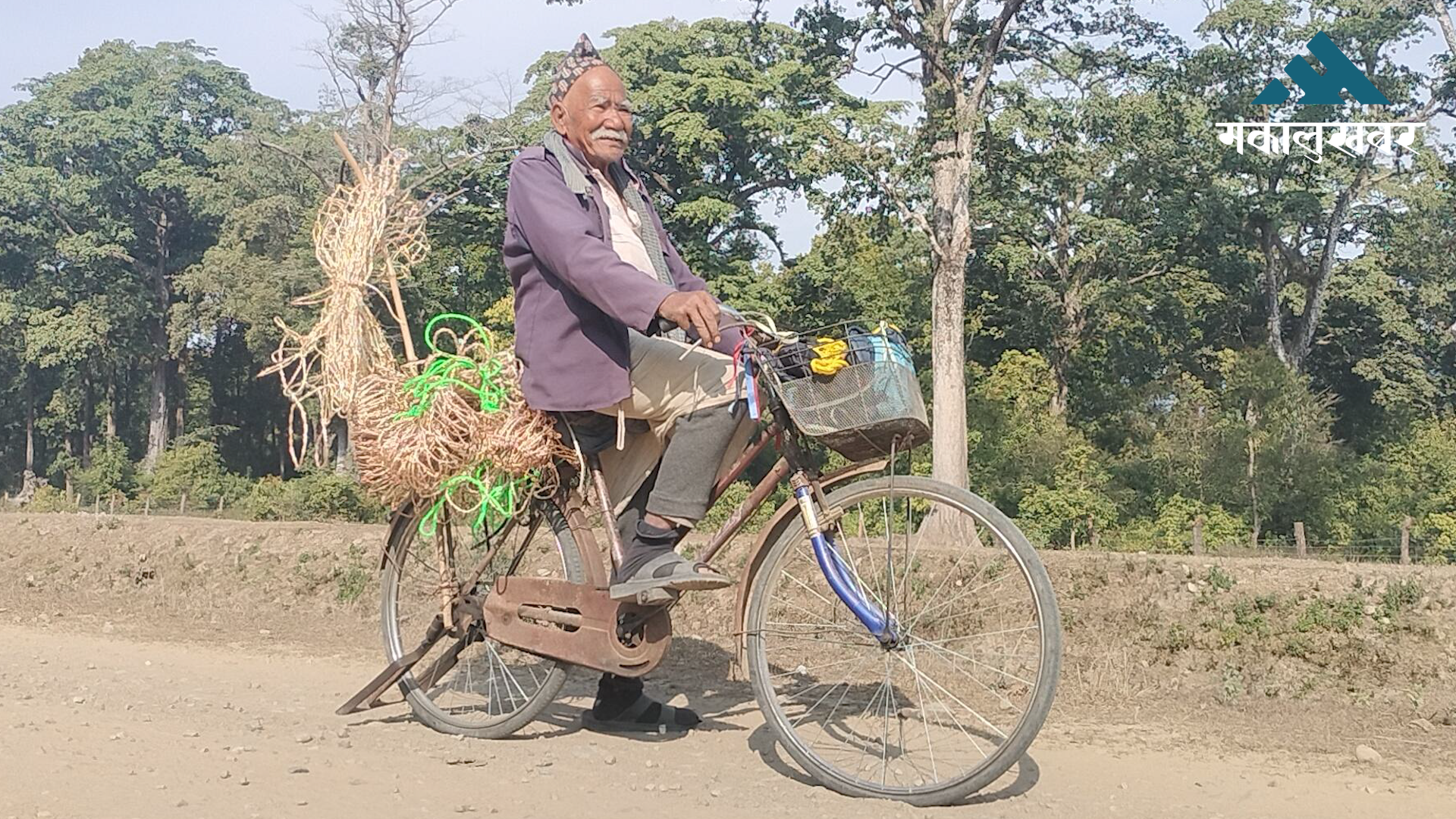 At 84, cycling through villages to sustain a business