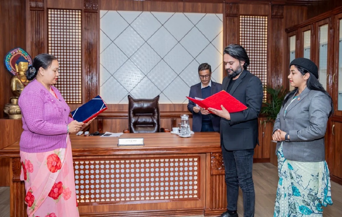 Rojina Shrestha sworn in as Ward Chair from RSP