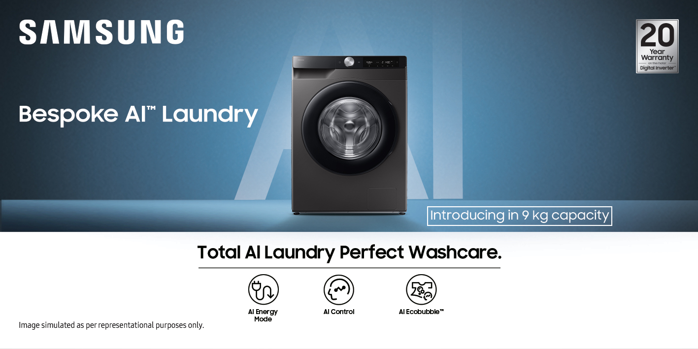 Samsung adds 9kg washing machines to Bespoke AI laundry lineup with special offers