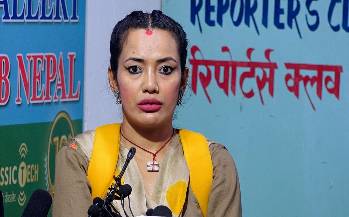 Social activist Aashika Tamang held