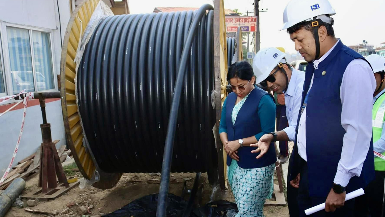 Underground electrical conduit test successful in Bharatpur