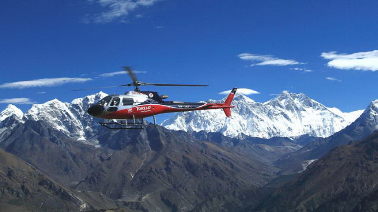 Helicopter flights in Khumbu resumes with park authorization