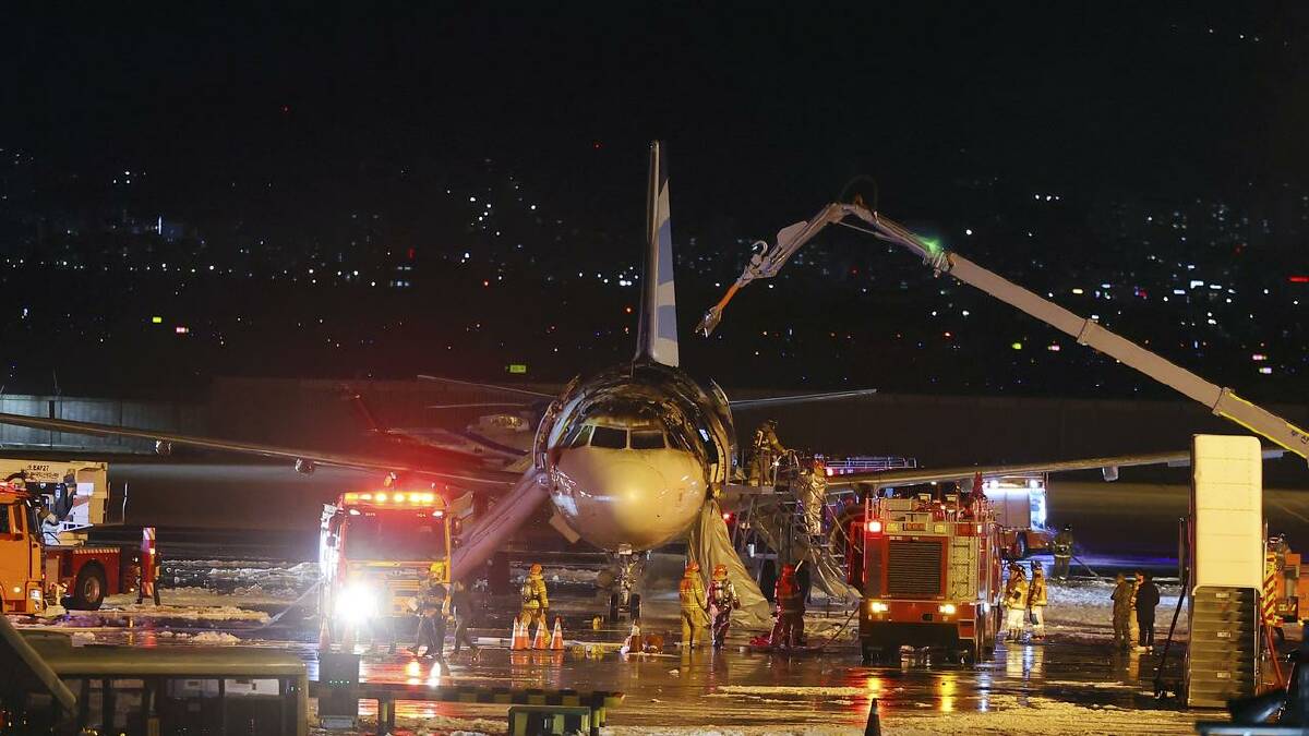 Fire breaks out on passenger plane at South Korea’s Gimhae Airport