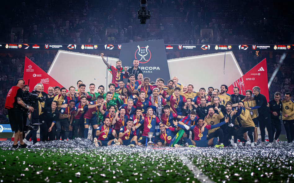 Barcelona wins record 15th Spanish Super Cup, defeats Real Madrid 5-2