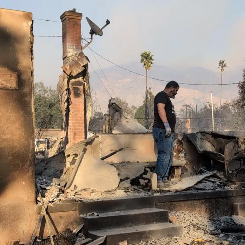 ‘Everything is gone’ – Agony on a tight-knit LA street razed by inferno