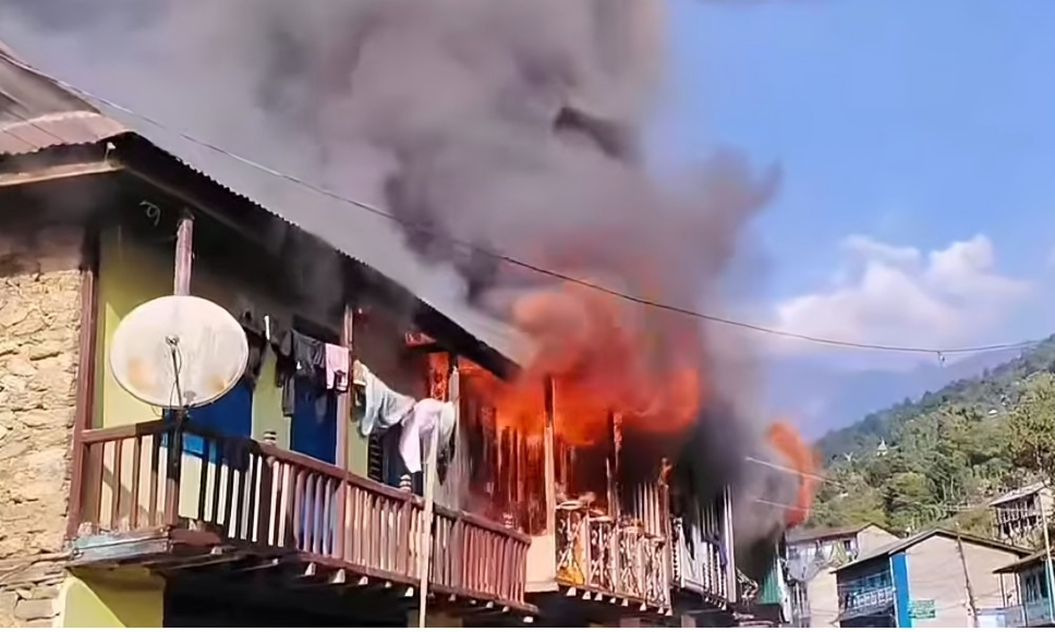 Barhabise Bazaar fire: Over Rs. 20 million property damaged