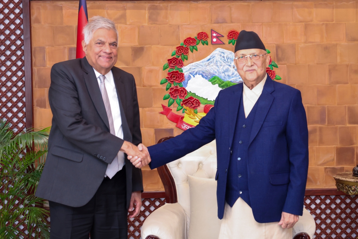 PM Oli, Sri Lankan’s former President meet