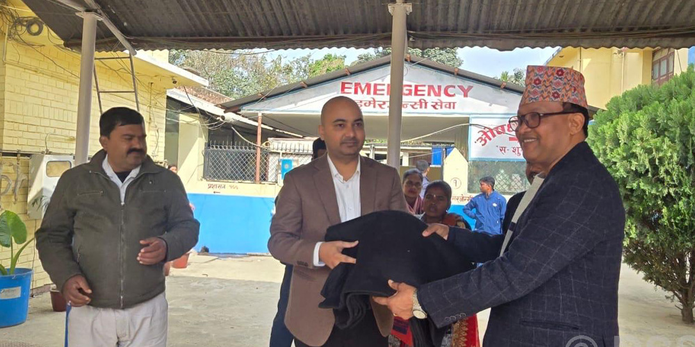 Blankets distributed to patients at province hospital