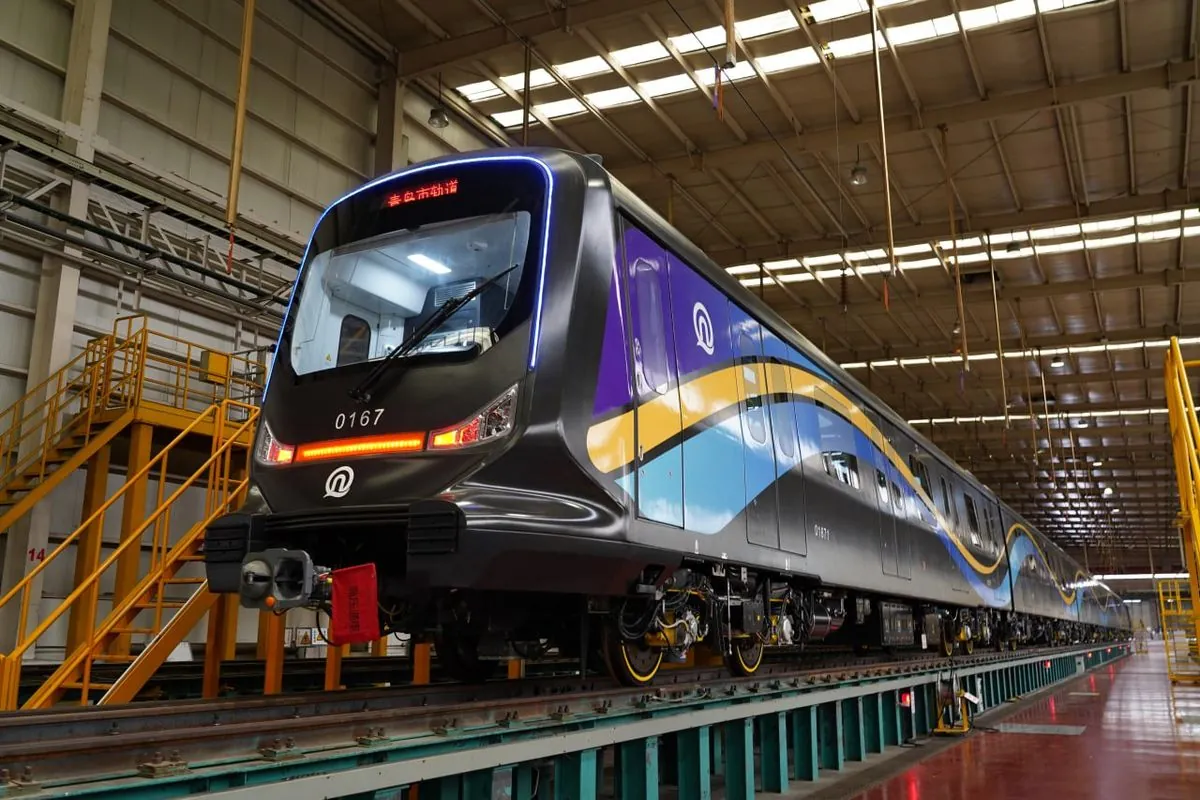 China launches energy-efficient carbon fiber metro train